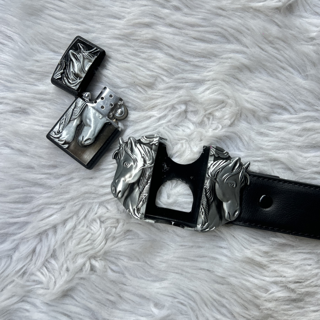 Triple Stallion Lighter Belt