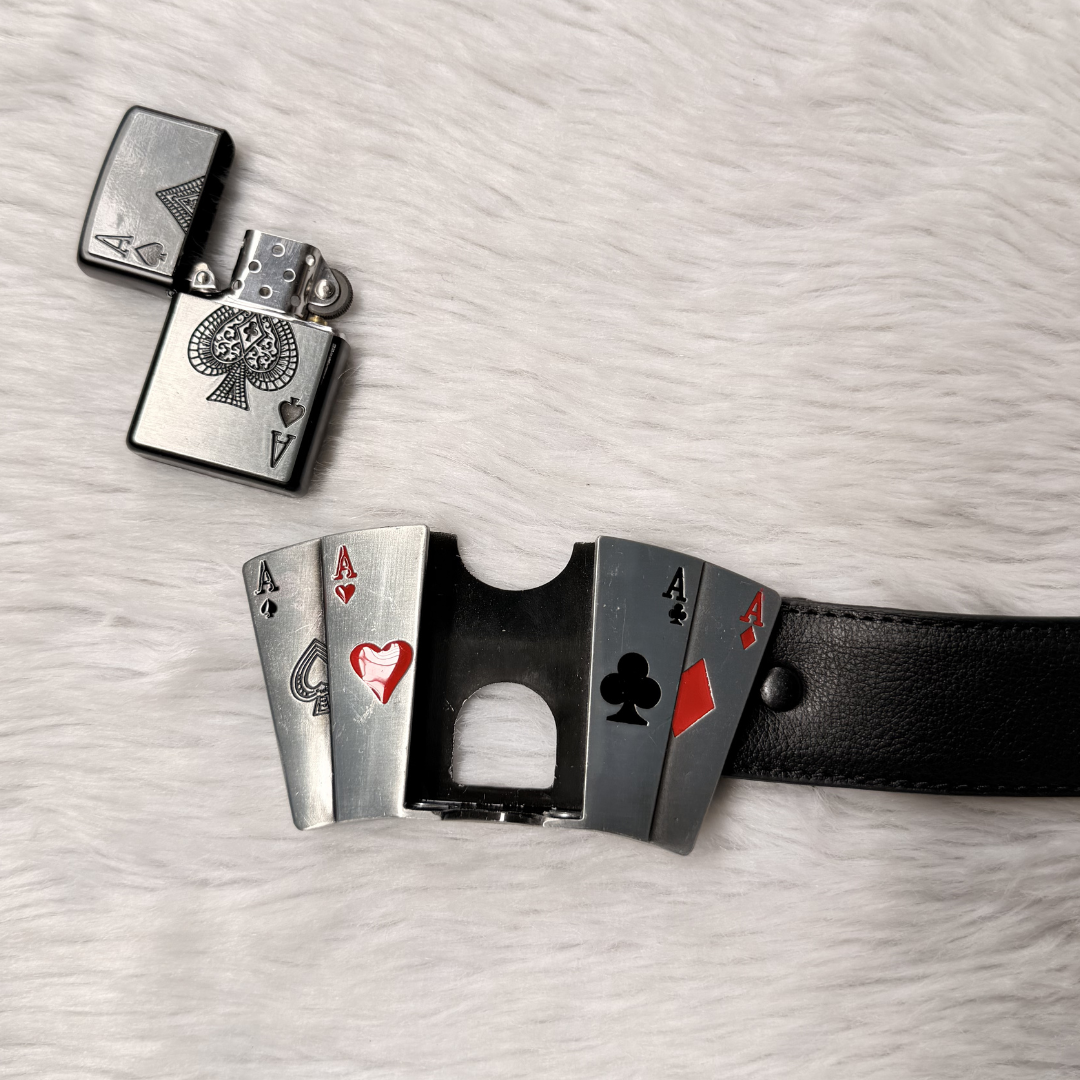 Royal Flush Lighter Belt