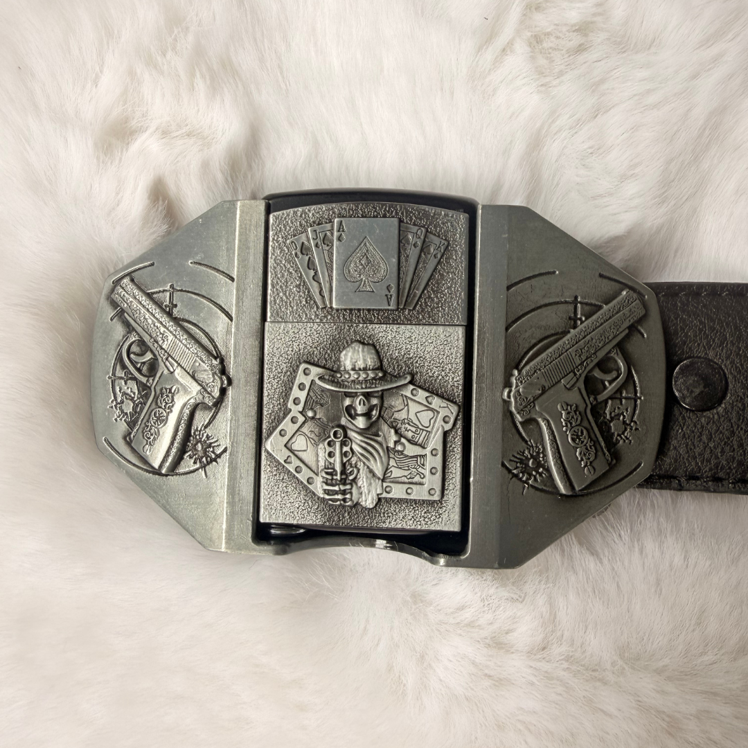 Silver Renegade Lighter Belt