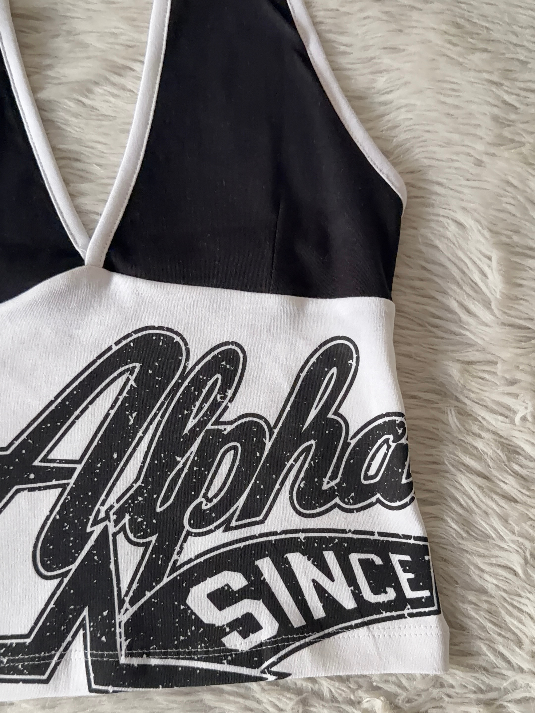 White Alpha Halter