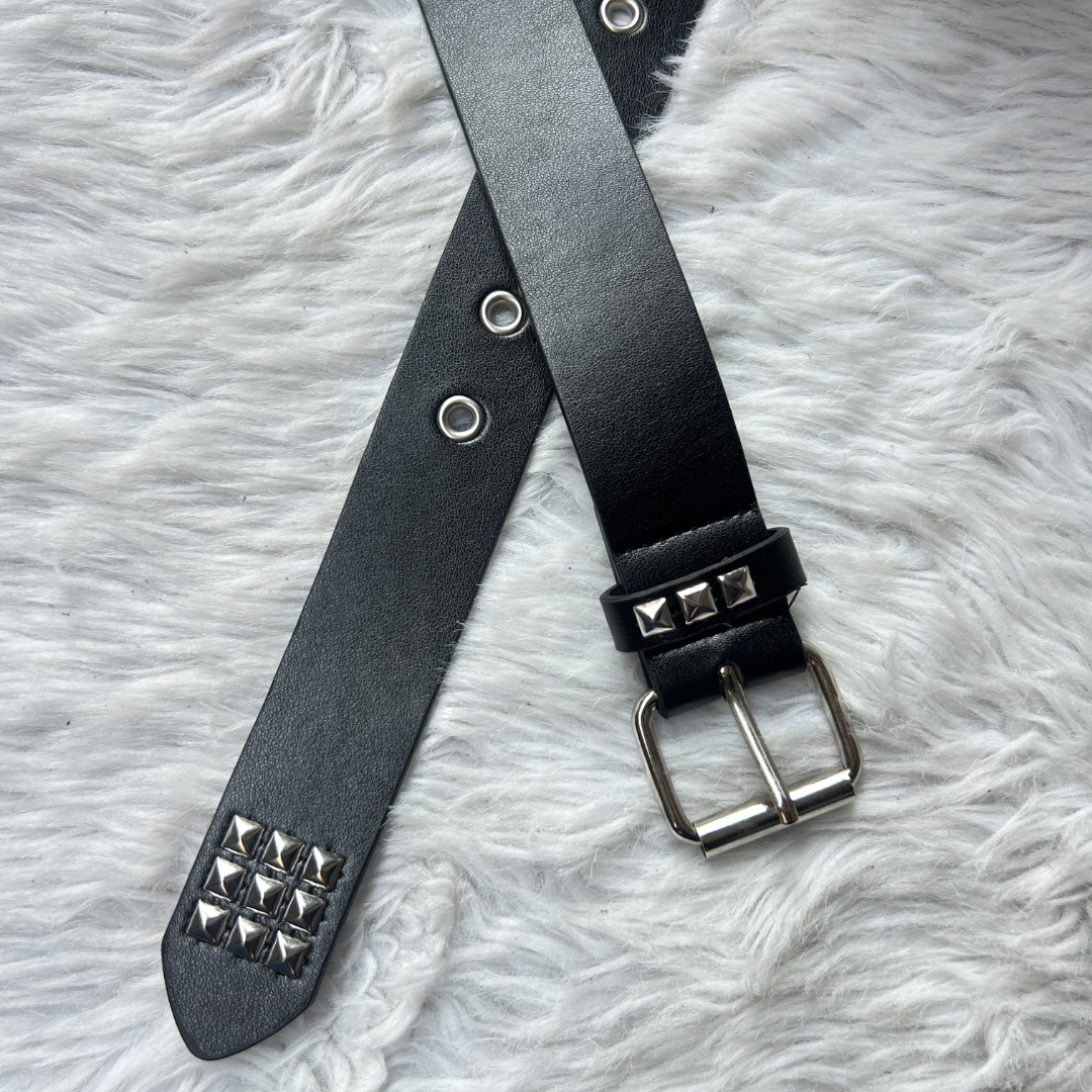Pyramid Stud Belt (Black)