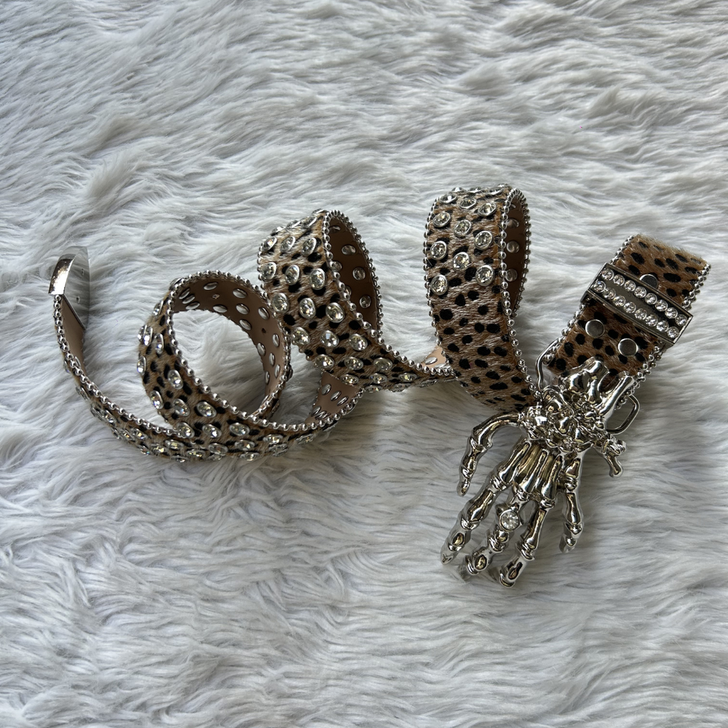Cheetah print Skeleton Belt