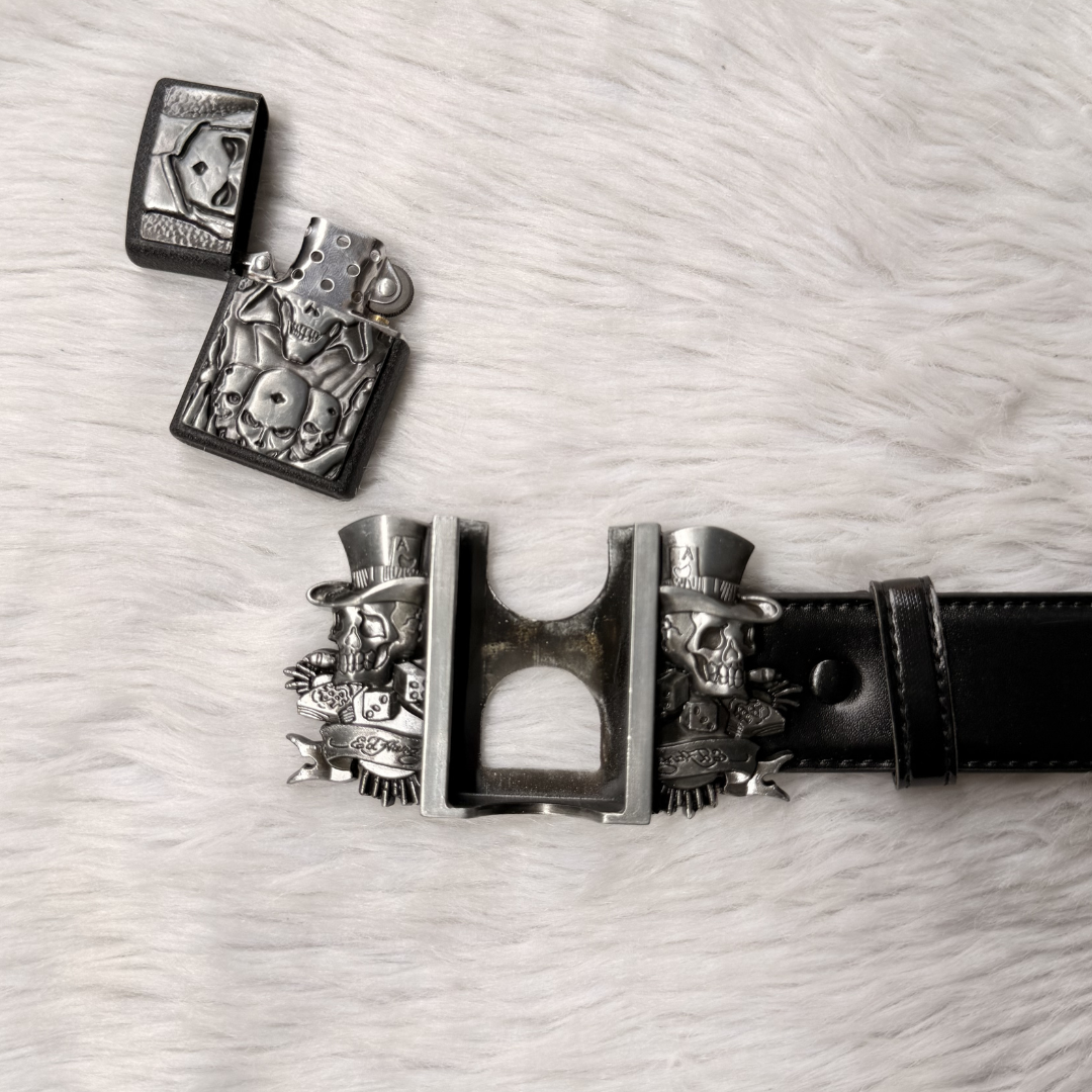 Chrome Reaper Lighter Belts