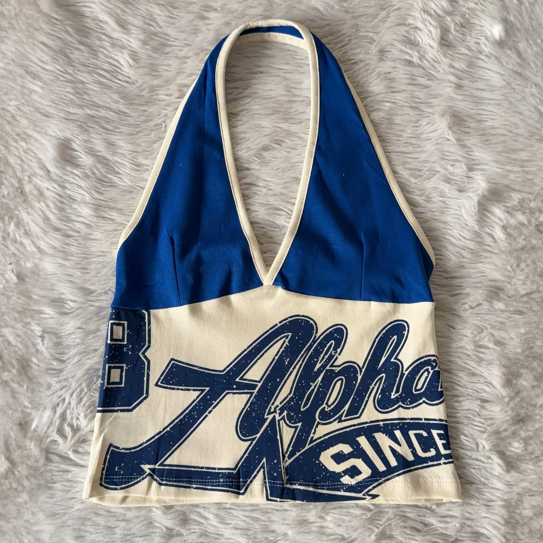 Blue Flame Halter Top