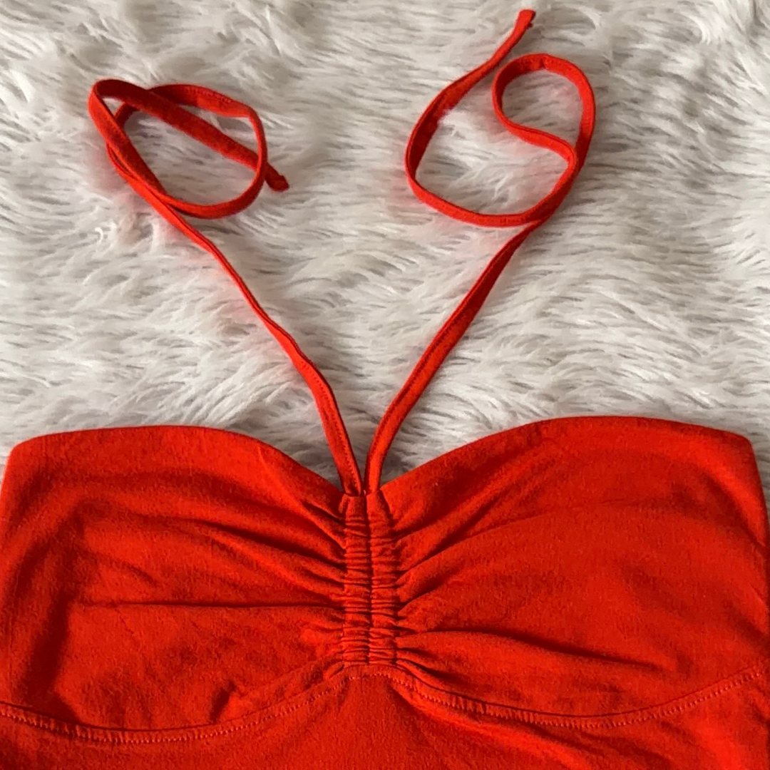 Cherry Pop Ruched Cami