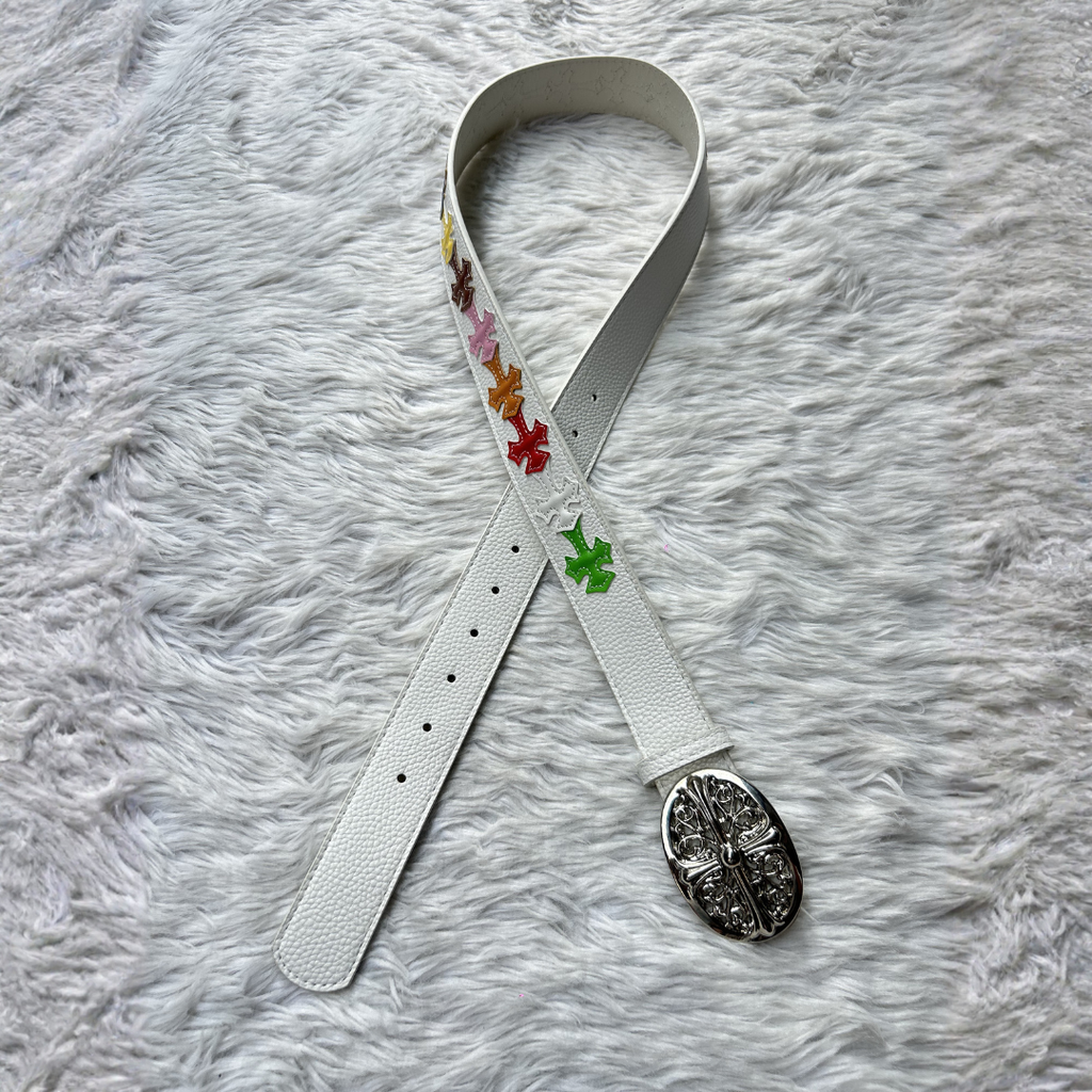 Celestial Chrome Belt - Ivory