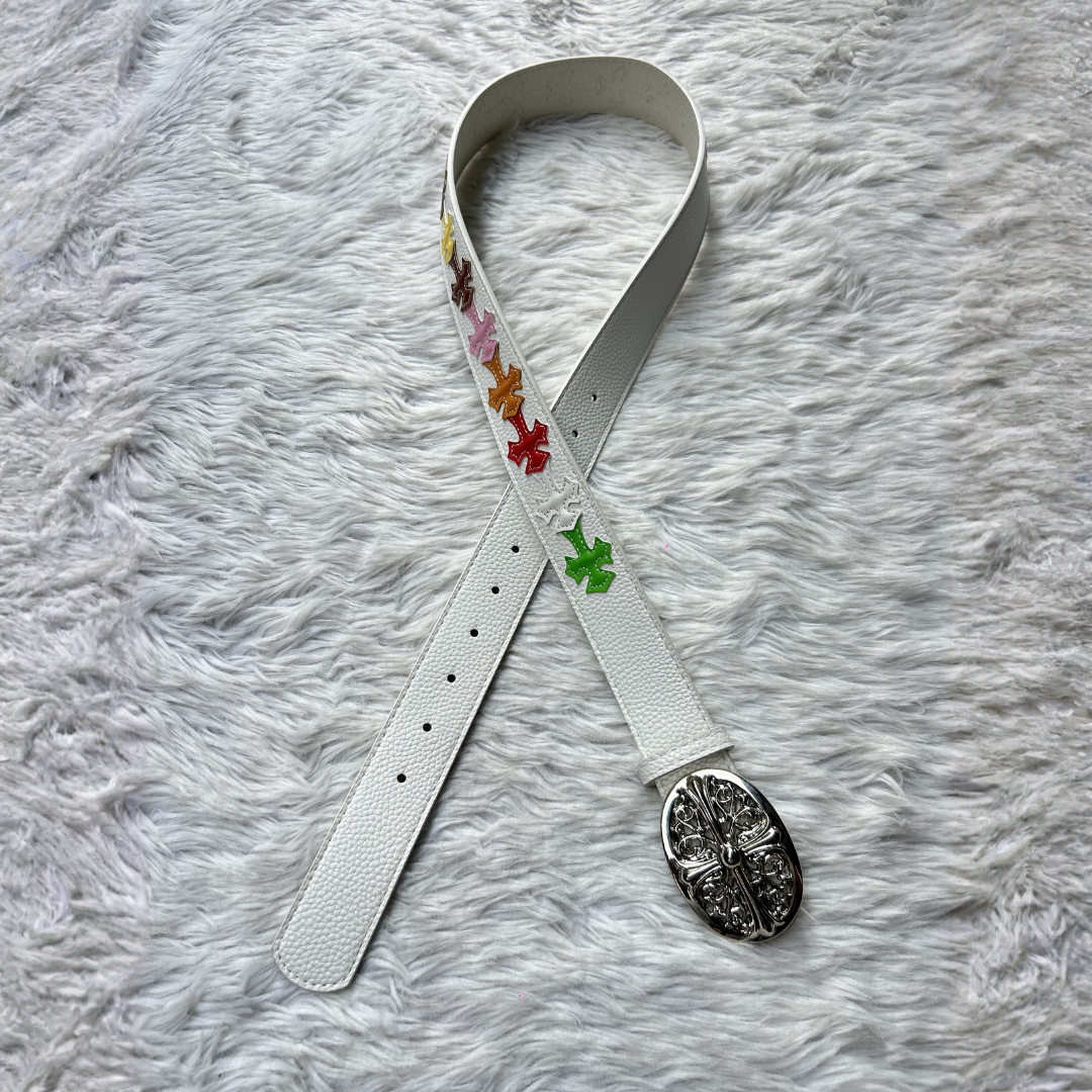 Celestial Chrome Belt - Ivory