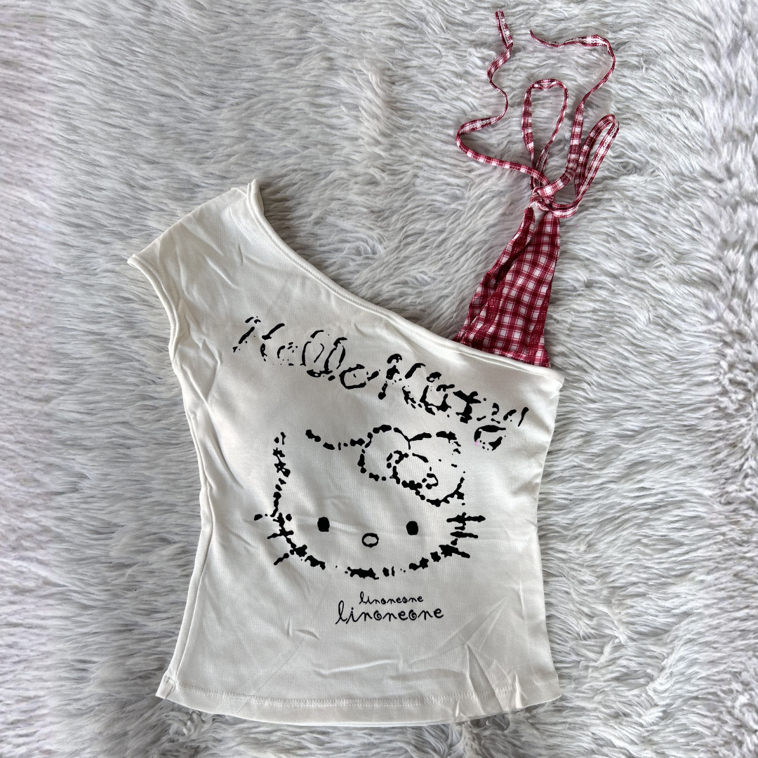Kitty Riot Top - White