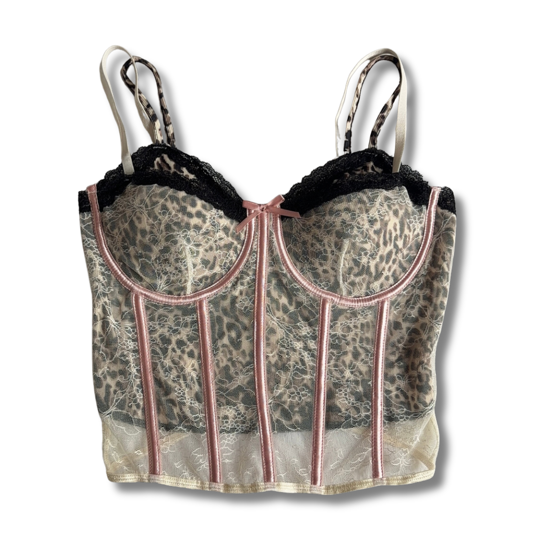 Leopard Lace Corset