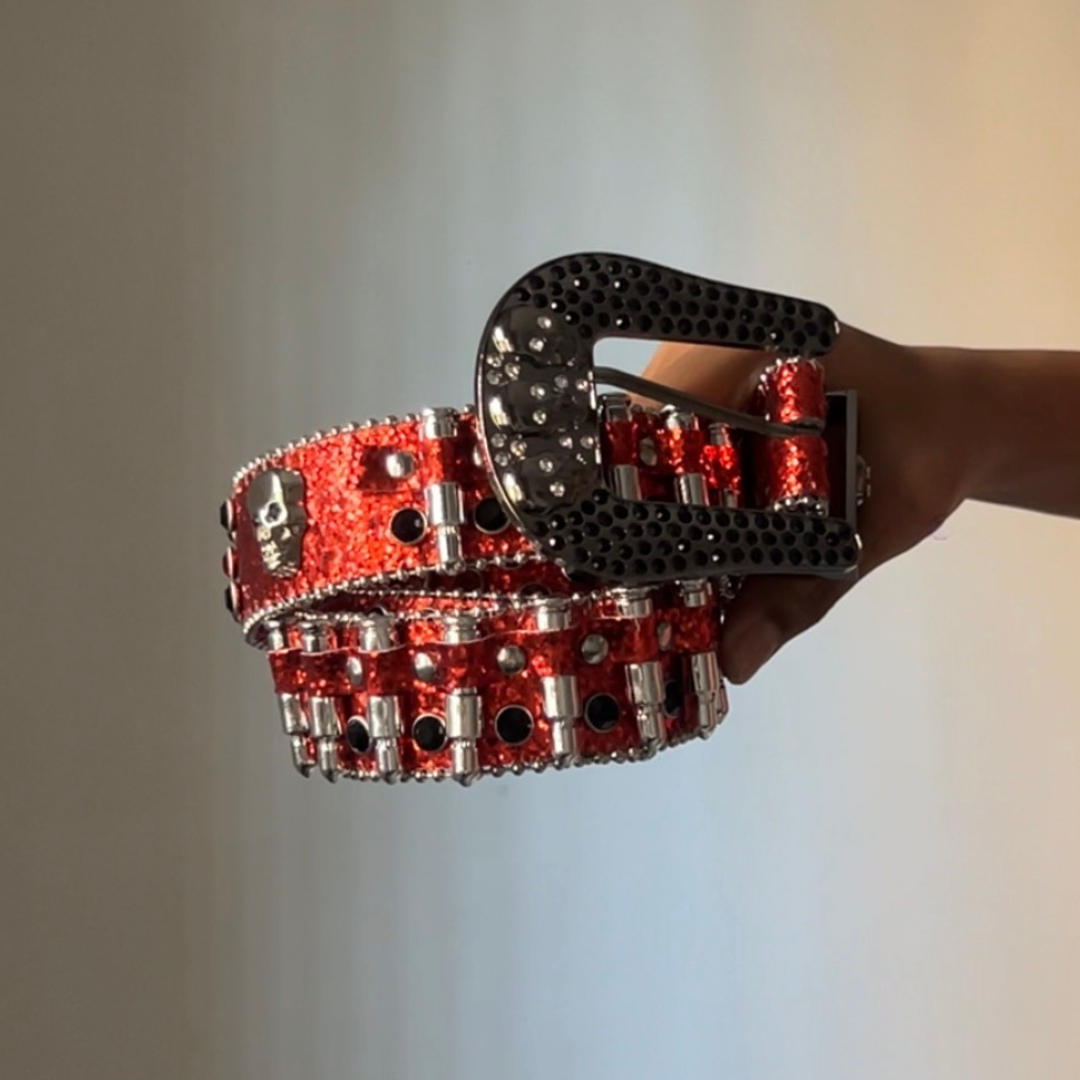 Red Bullet Belt