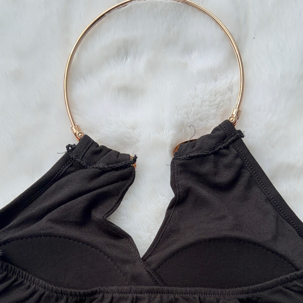 Gold Halo Halter Top