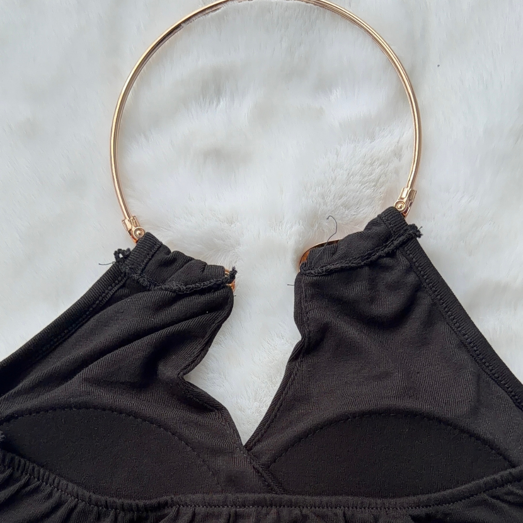Gold Halo Halter Top