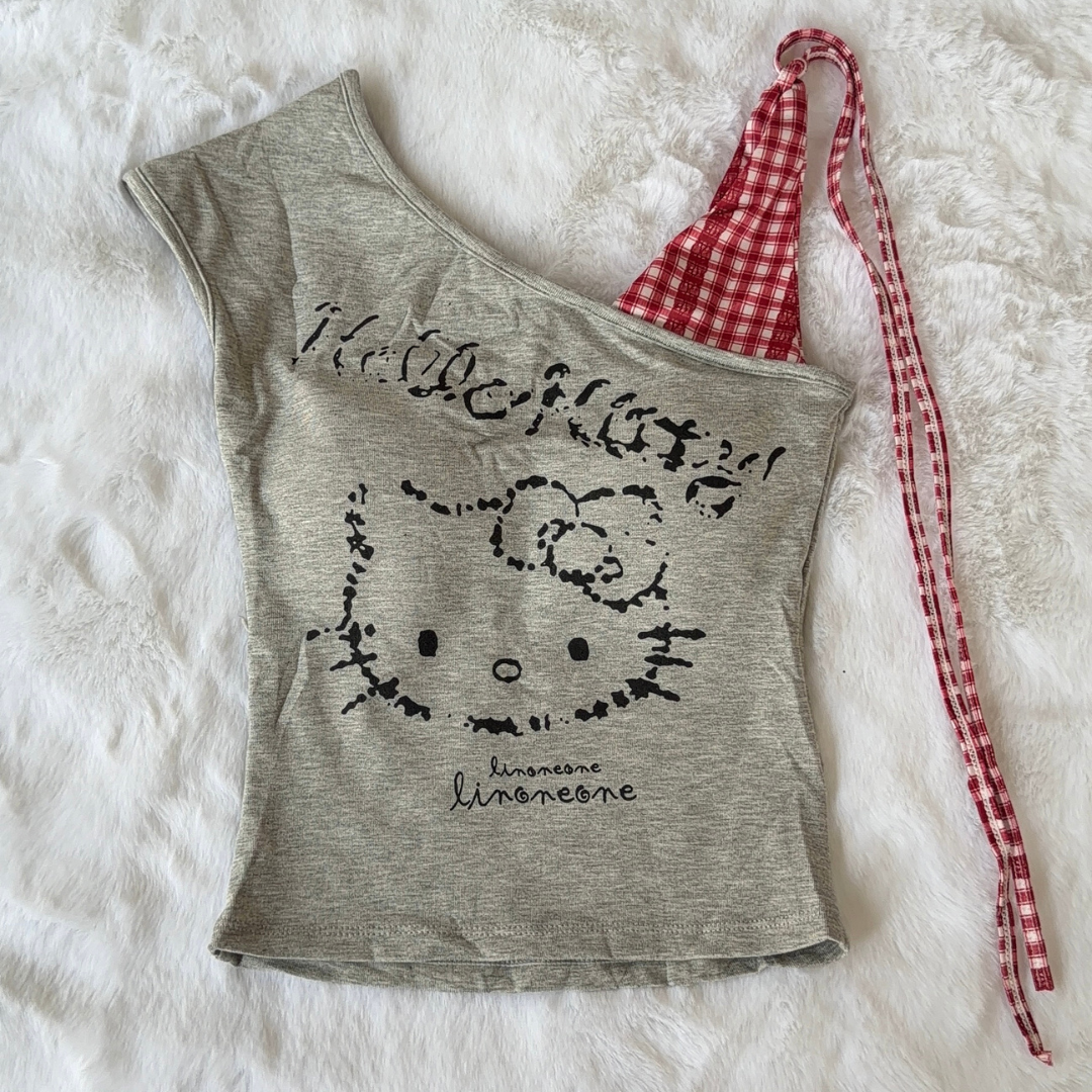 Hello Kitty Top - Grey(Padded)