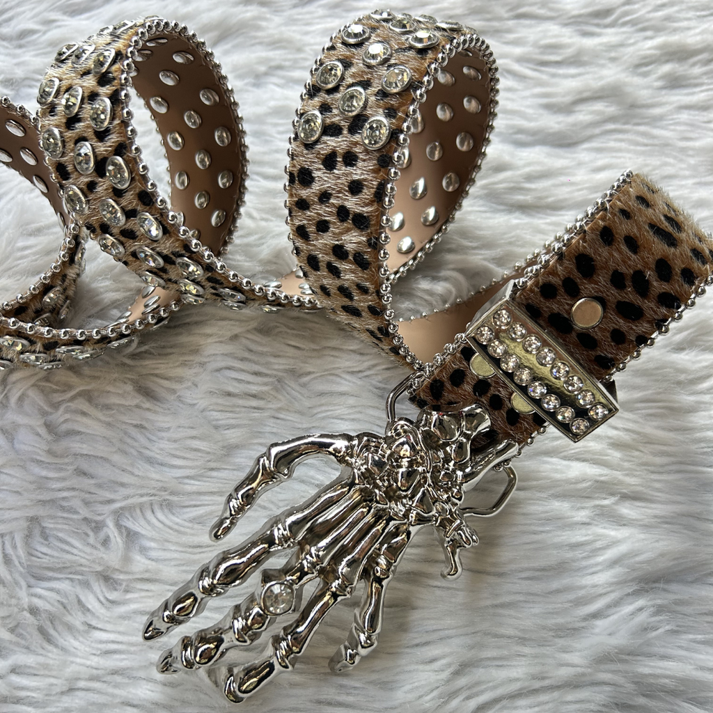 Cheetah print Skeleton Belt