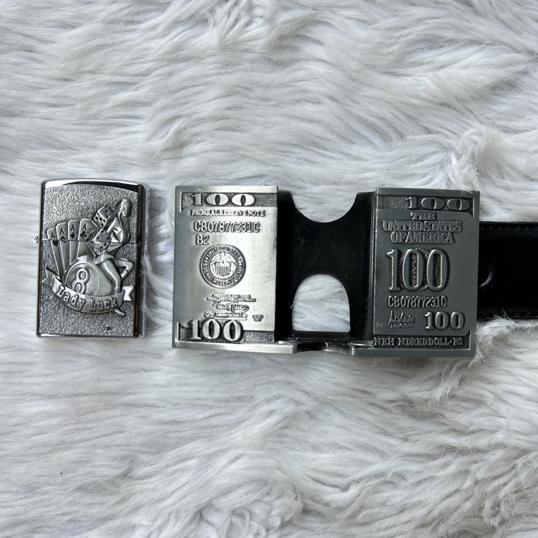 $100 Bill Lighter Belt