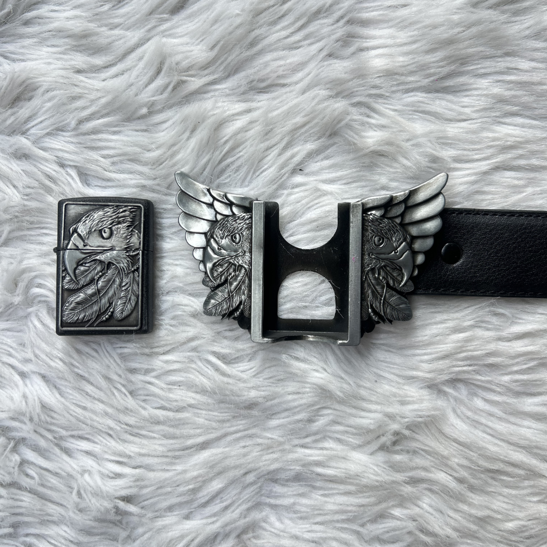 Imperial Eagle Lighter Belt
