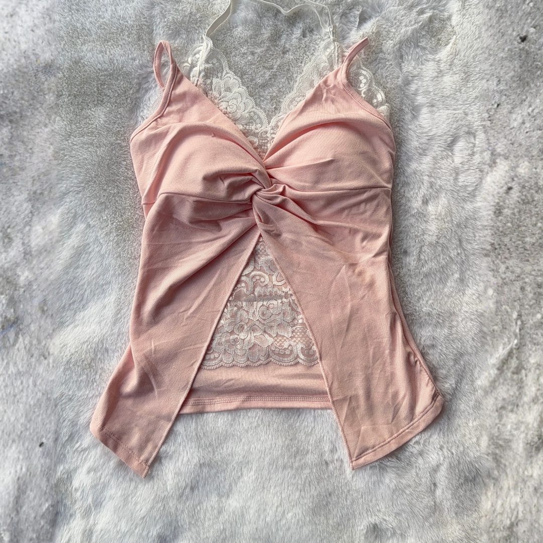 Blush Pink Lace Top
