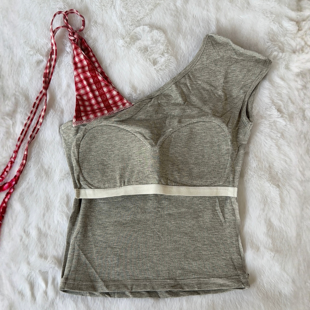 Hello Kitty Top - Grey(Padded)