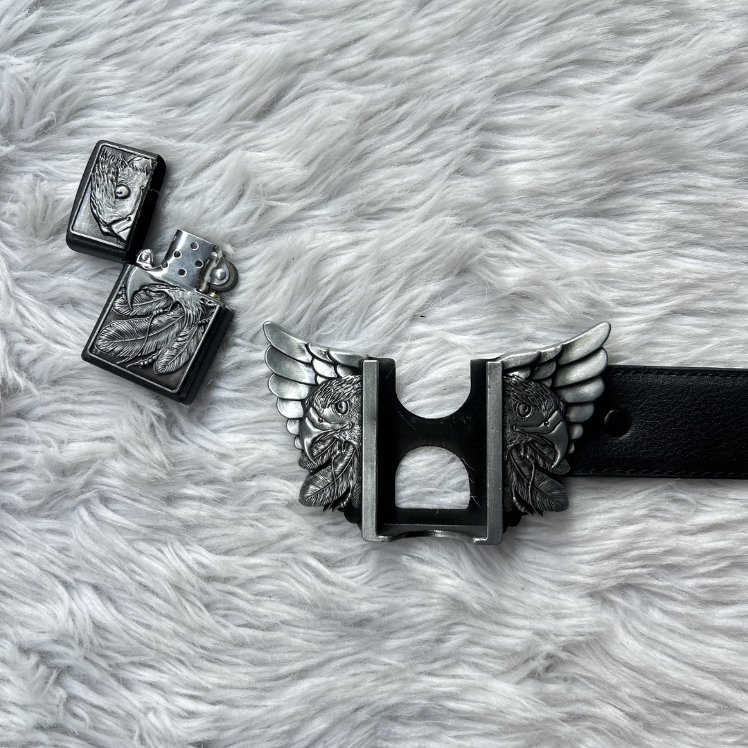 Imperial Eagle Lighter Belt