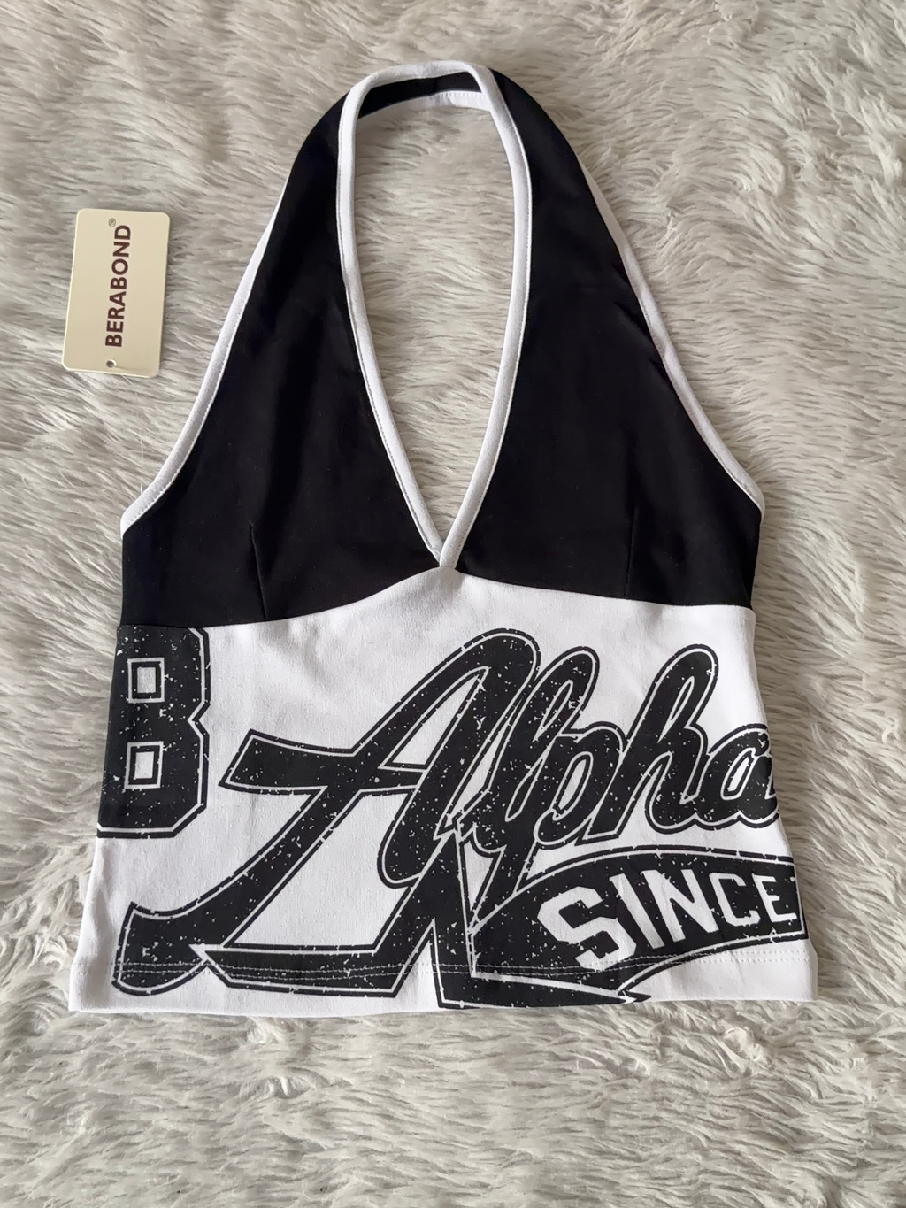 White Alpha Halter