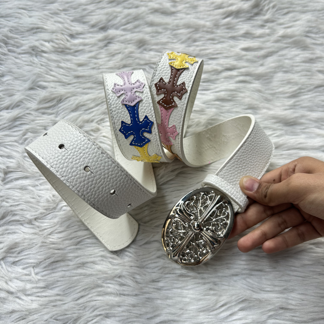 Celestial Chrome Belt - Ivory