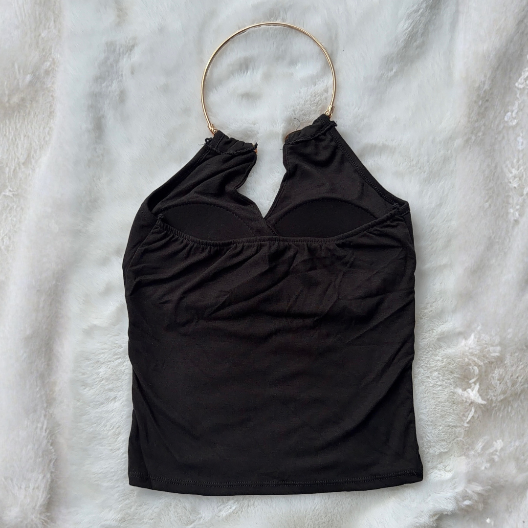 Gold Halo Halter Top