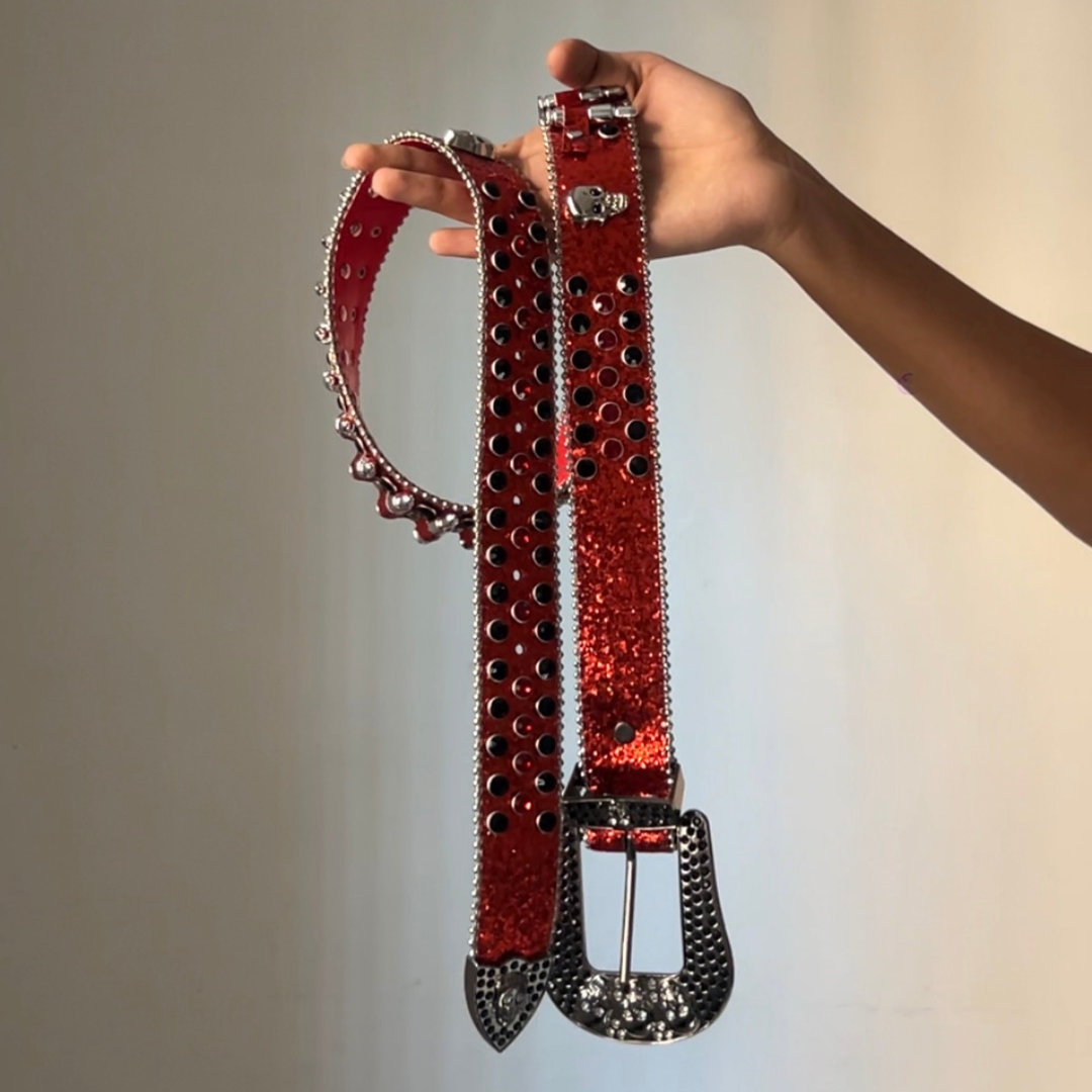 Red Bullet Belt