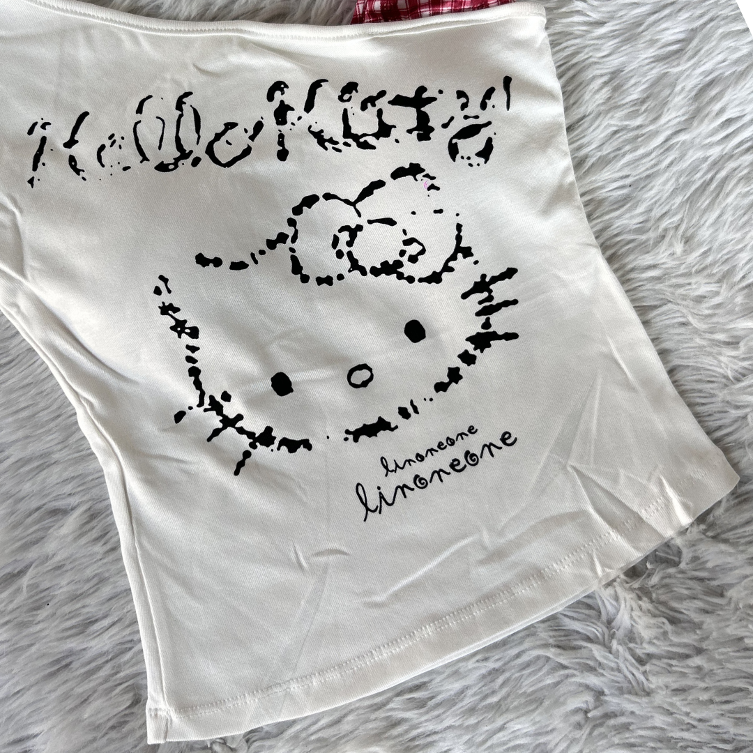 Kitty Riot Top - White