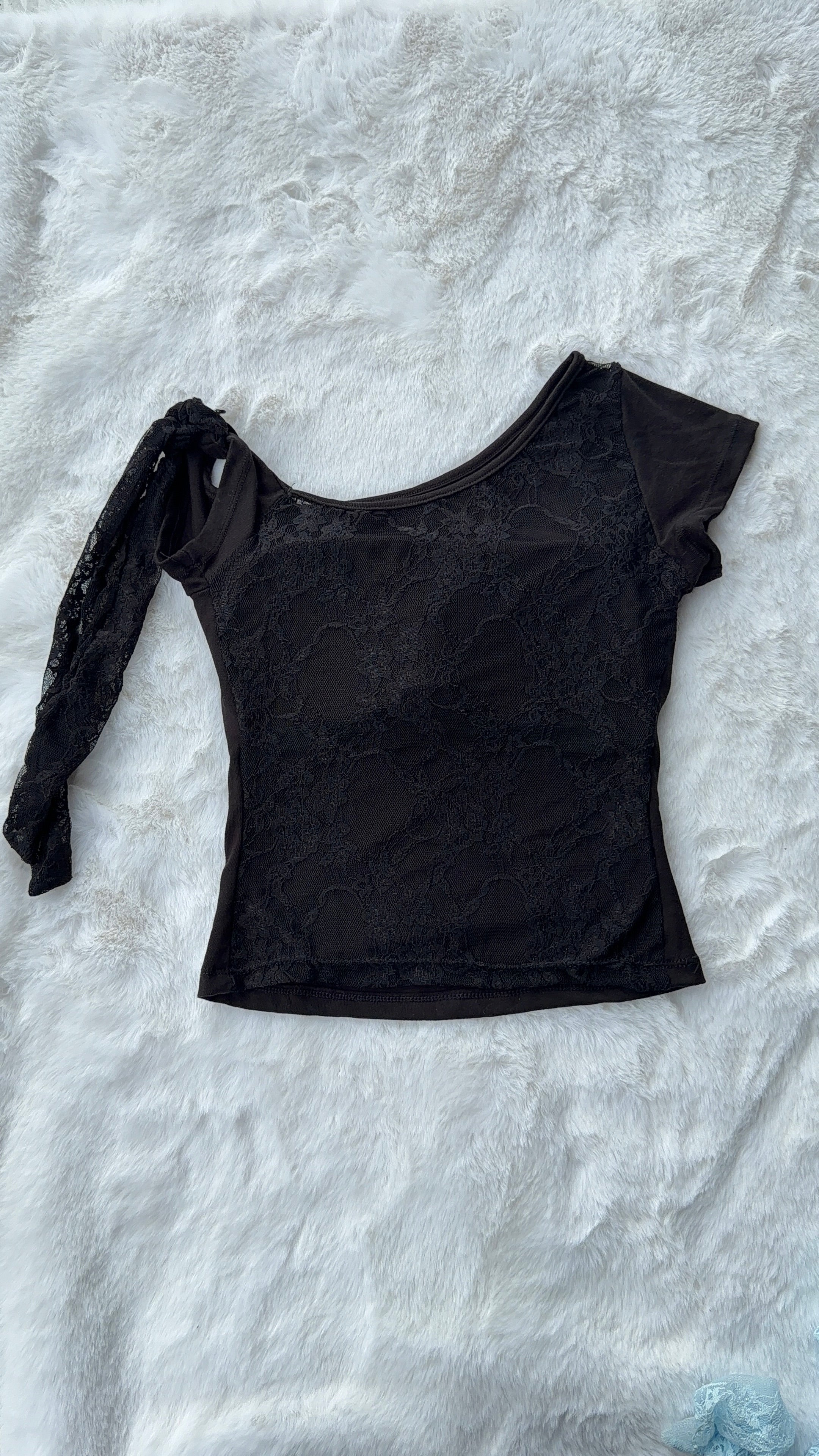 Noir Ribbon Top