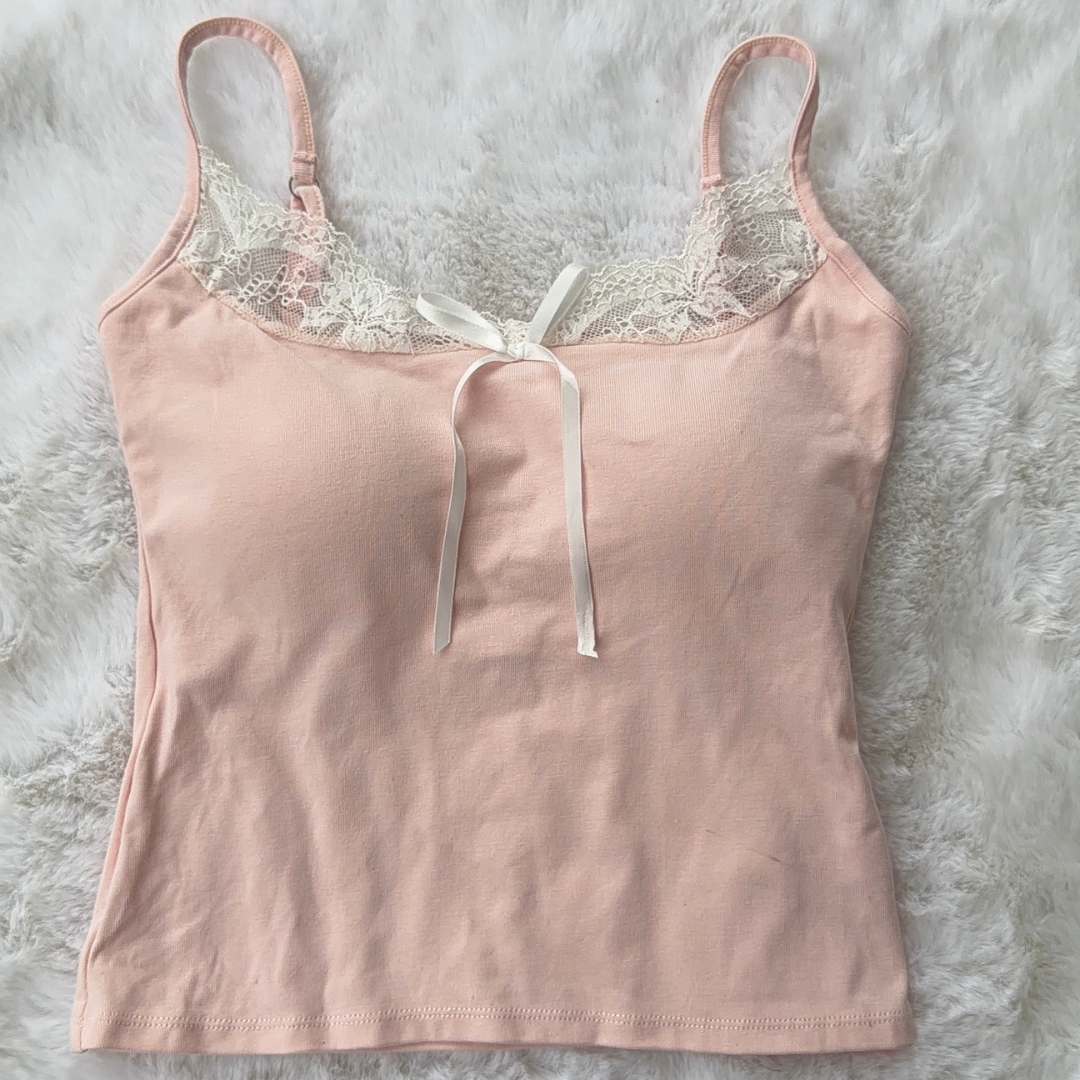 Blush Pink Lace-Trim Cami
