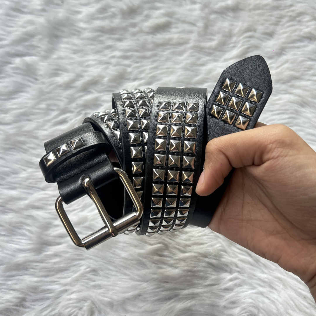 Pyramid Stud Belt (Black)