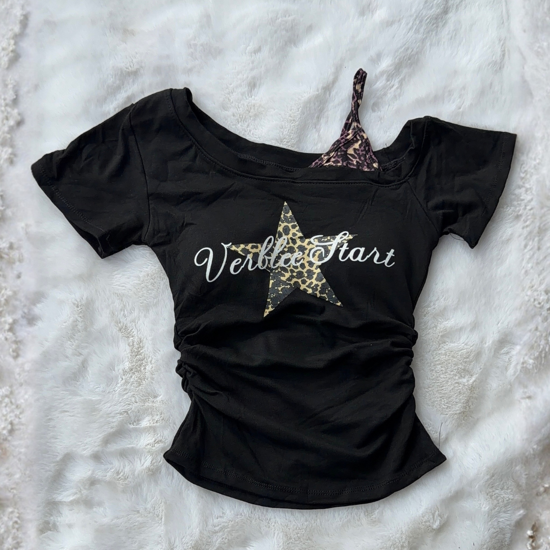 Starstruck Baby Tee - Noir