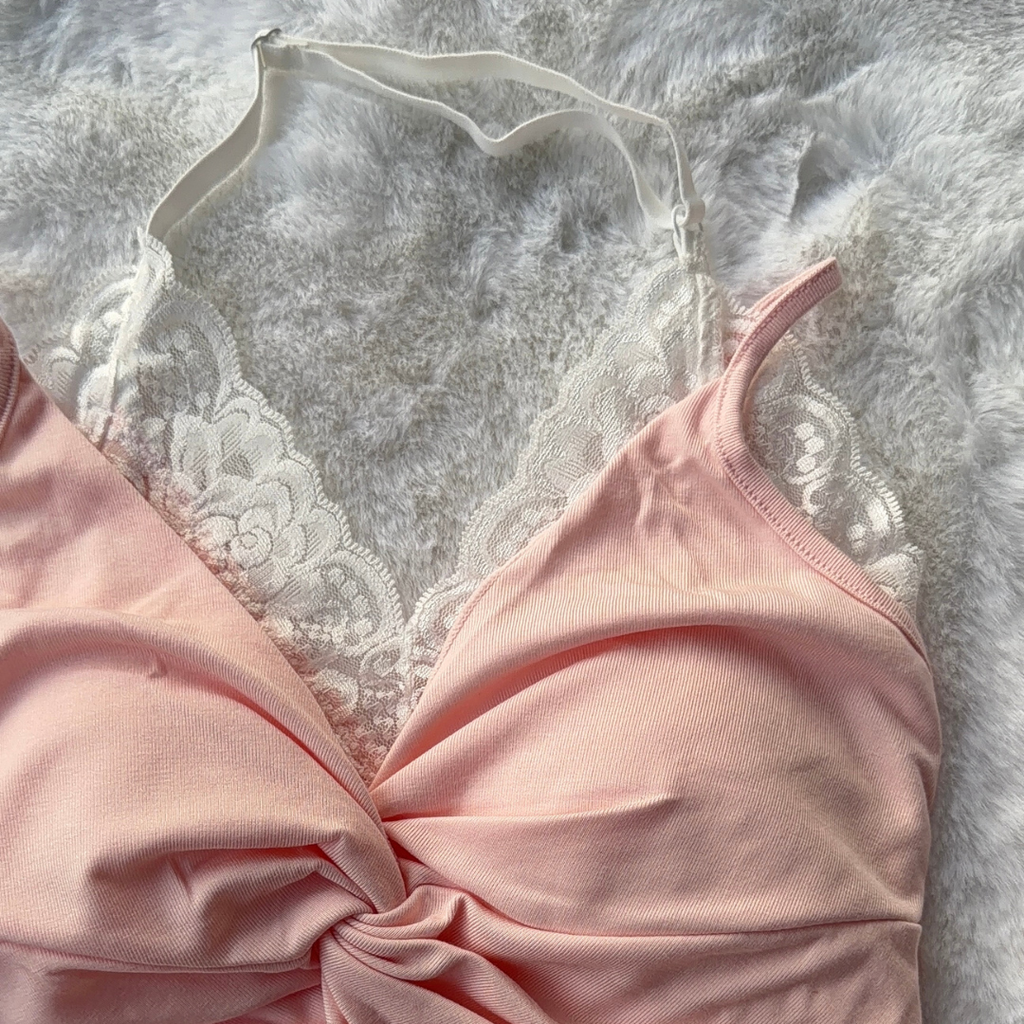 Blush Pink Lace Top
