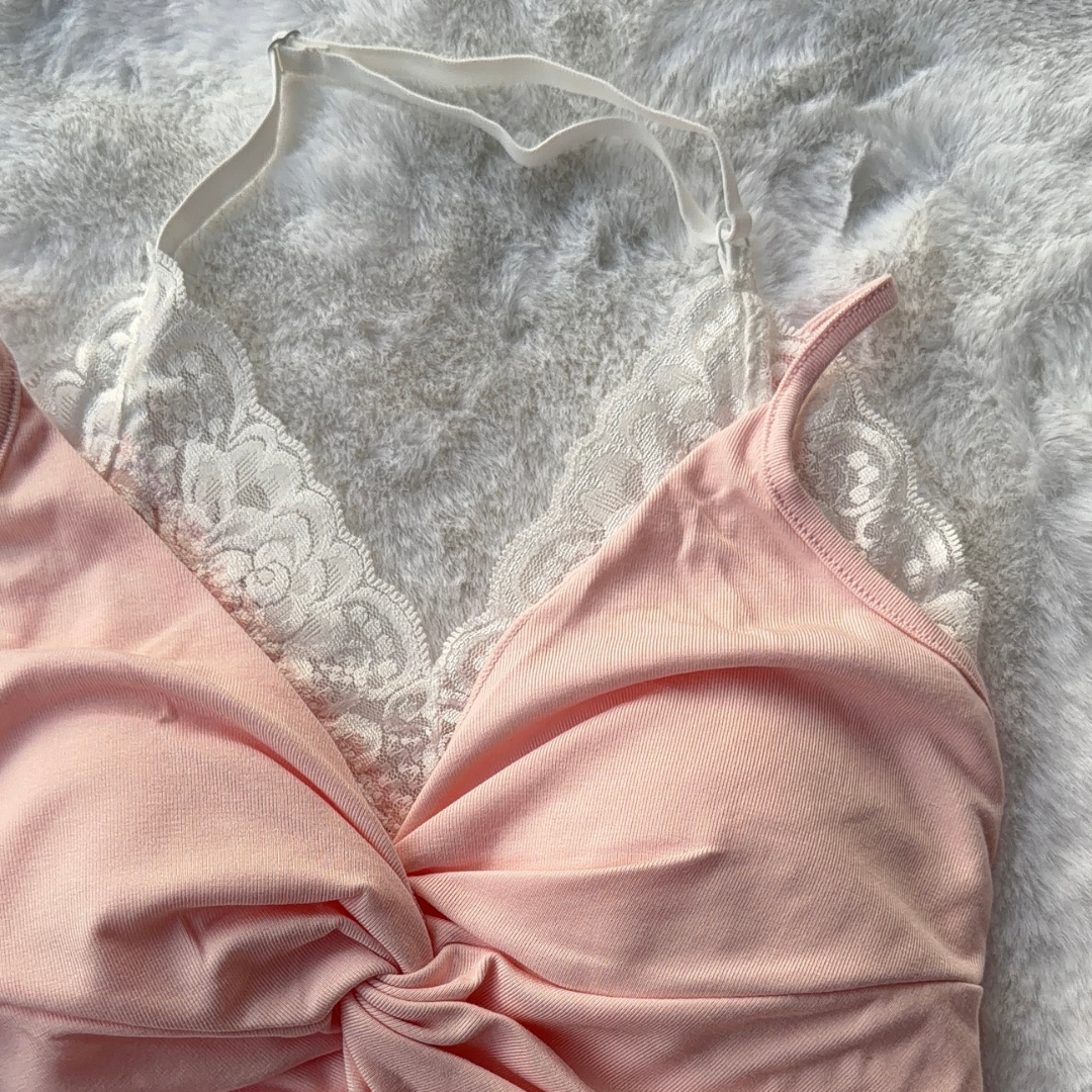 Blush Pink Lace Top