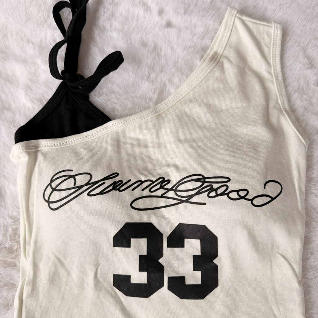 Glam 33 One-Shoulder Top(Padded)