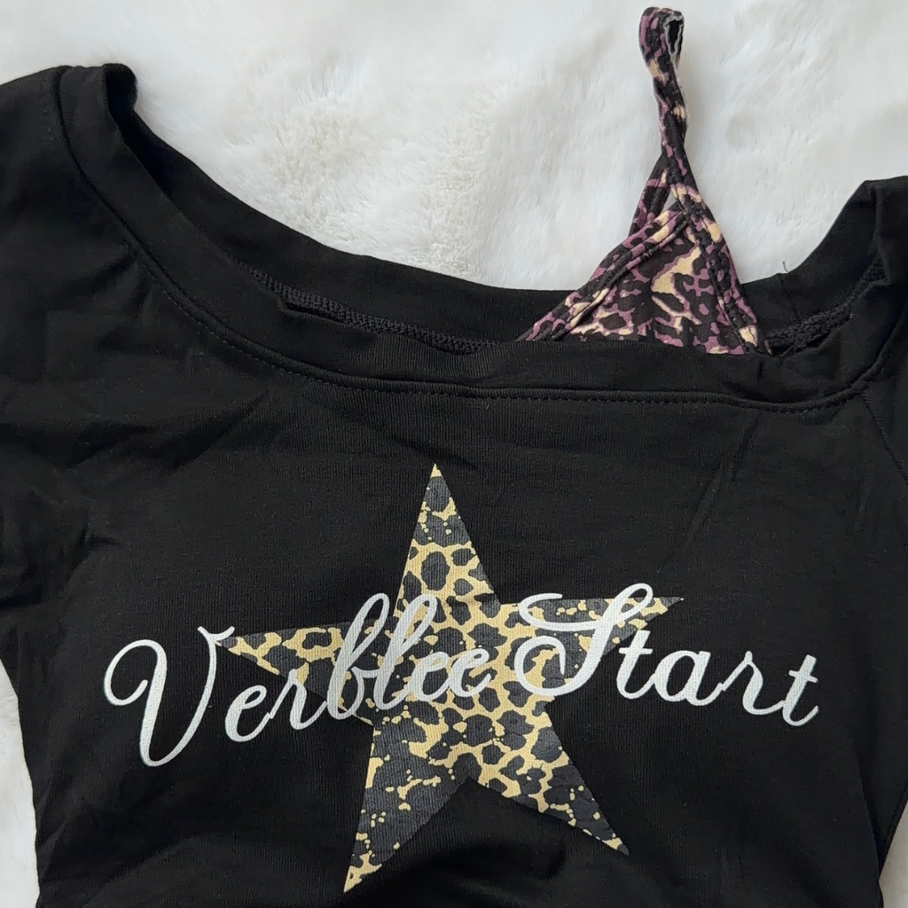 Starstruck Baby Tee - Noir