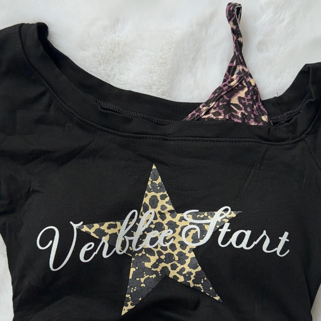 Starstruck Baby Tee - Noir