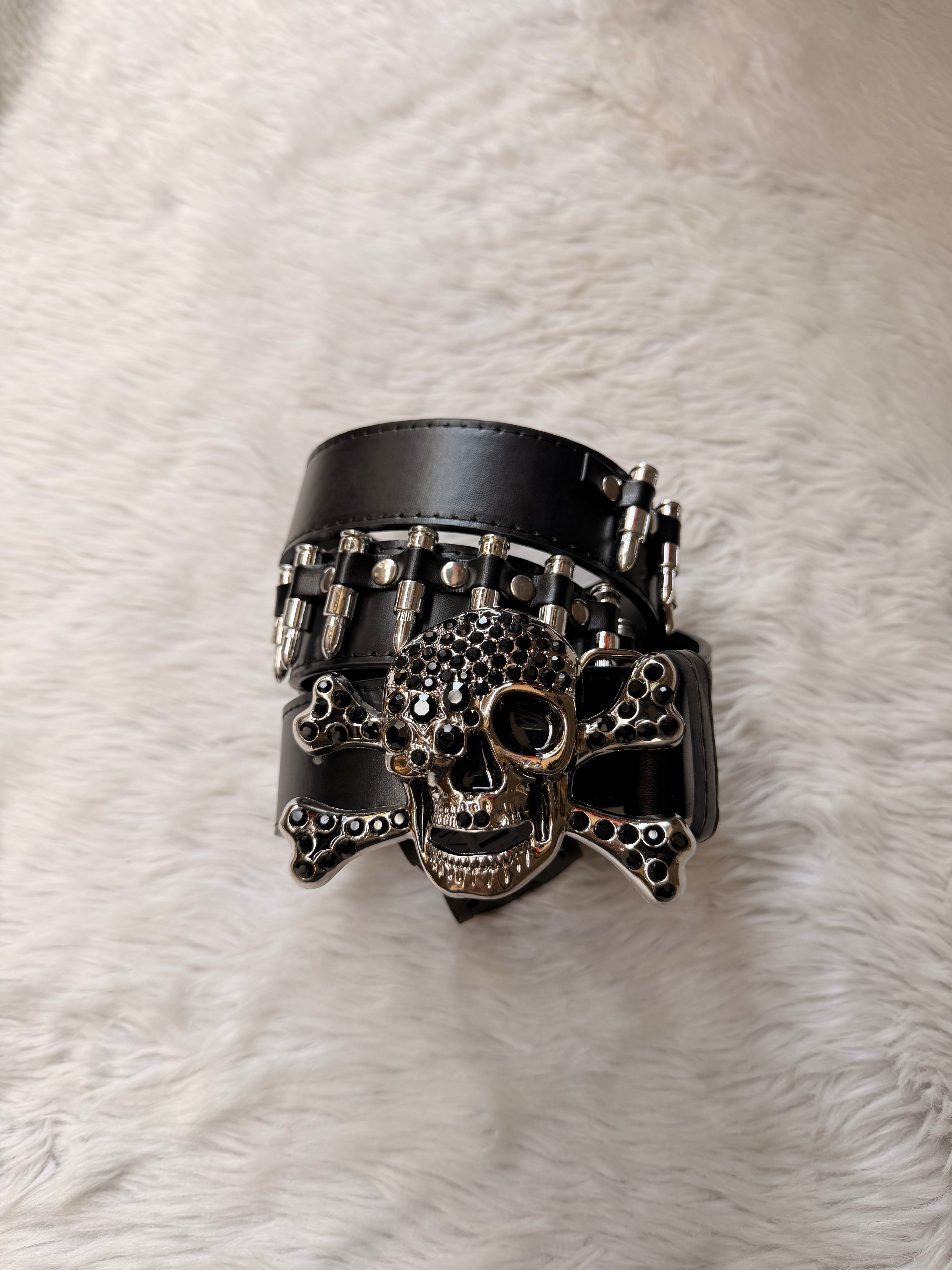 Vampire Skull Bullet Belt