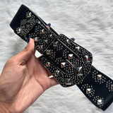 Black Anvil Stud Belt