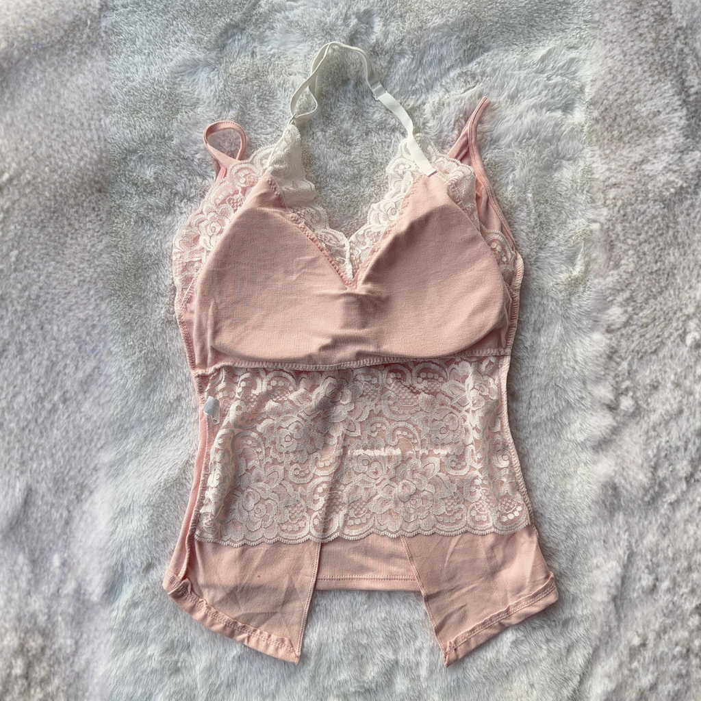 Blush Pink Lace Top