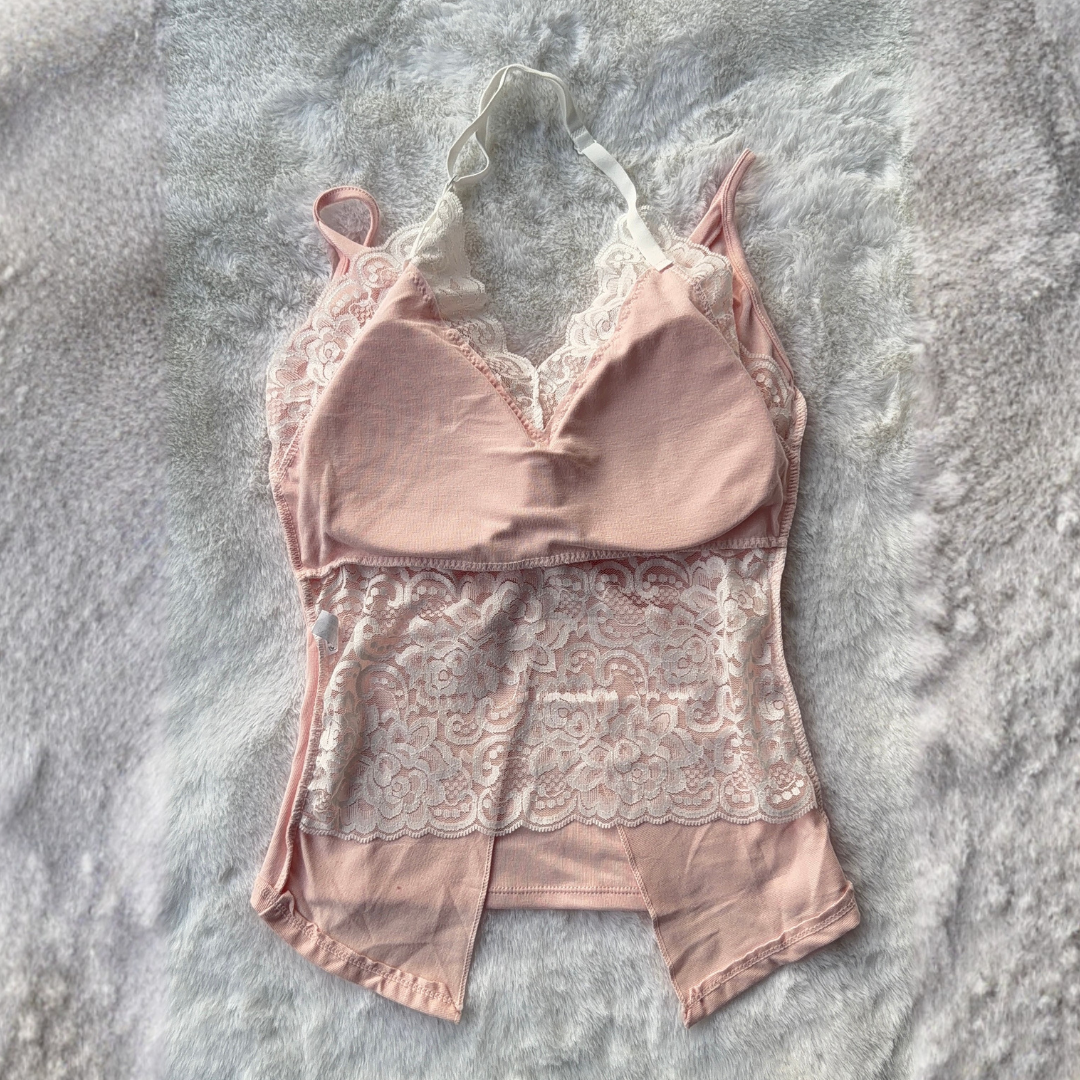 Blush Pink Lace Top