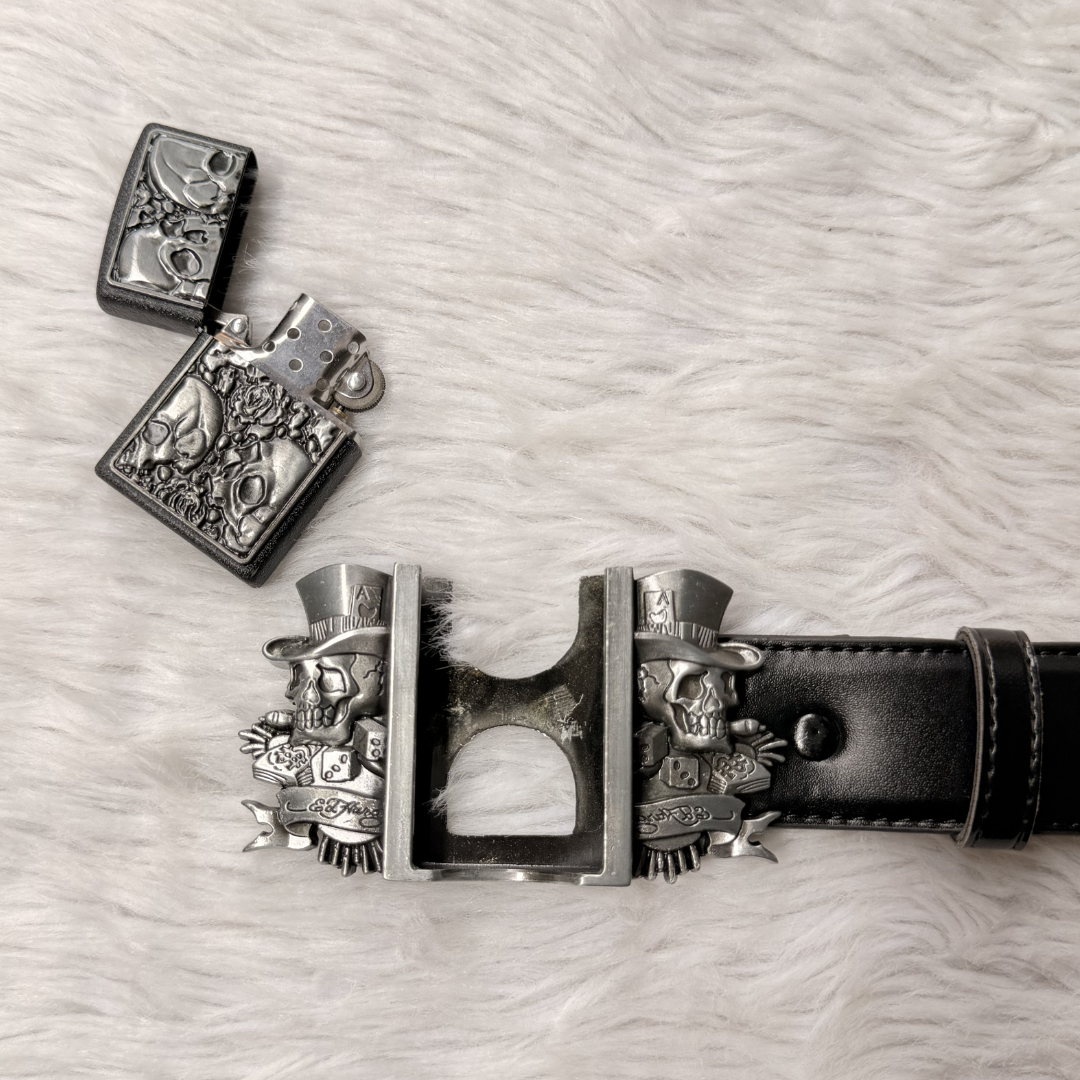 Grave Cross Lighter Belts