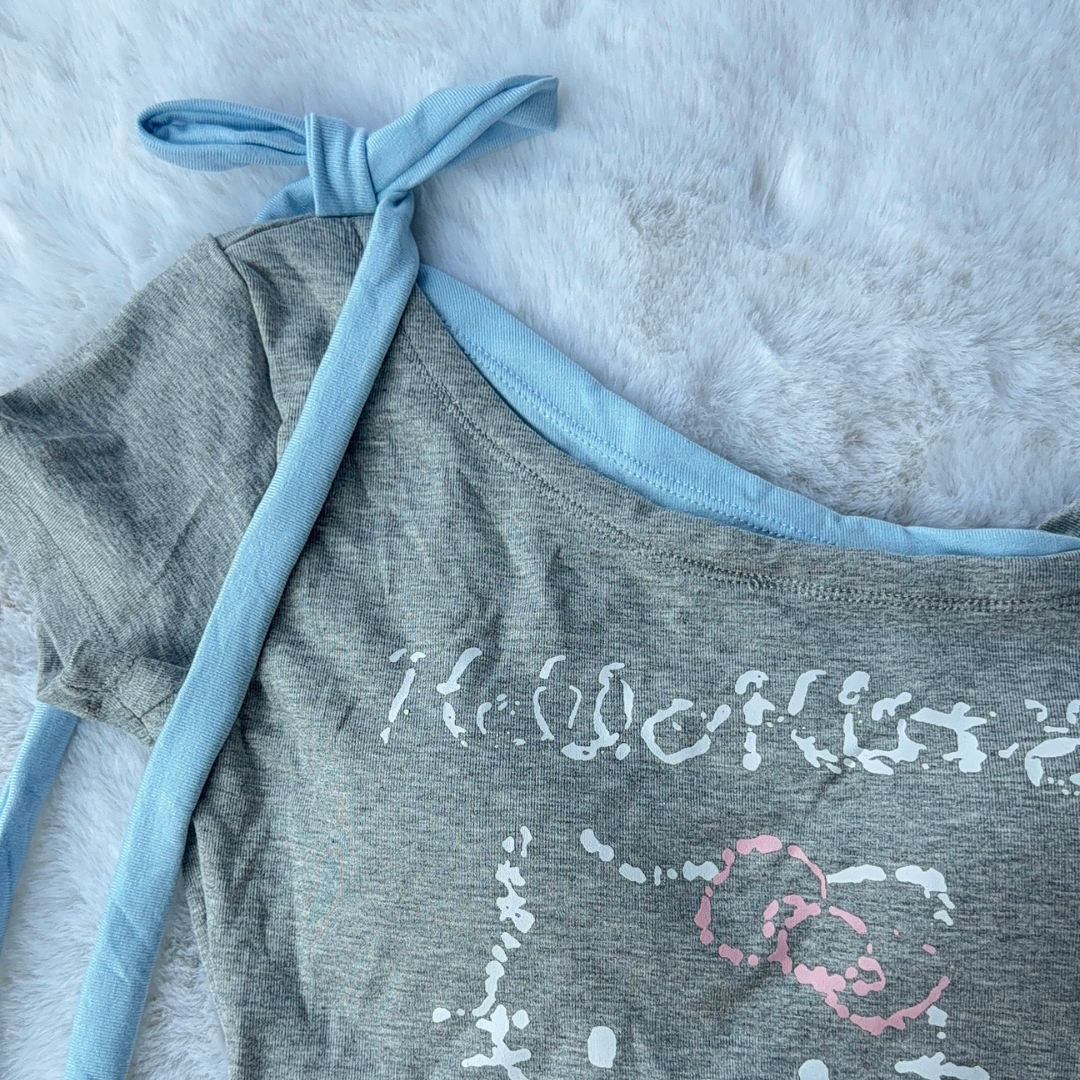 Grey Kitty Top