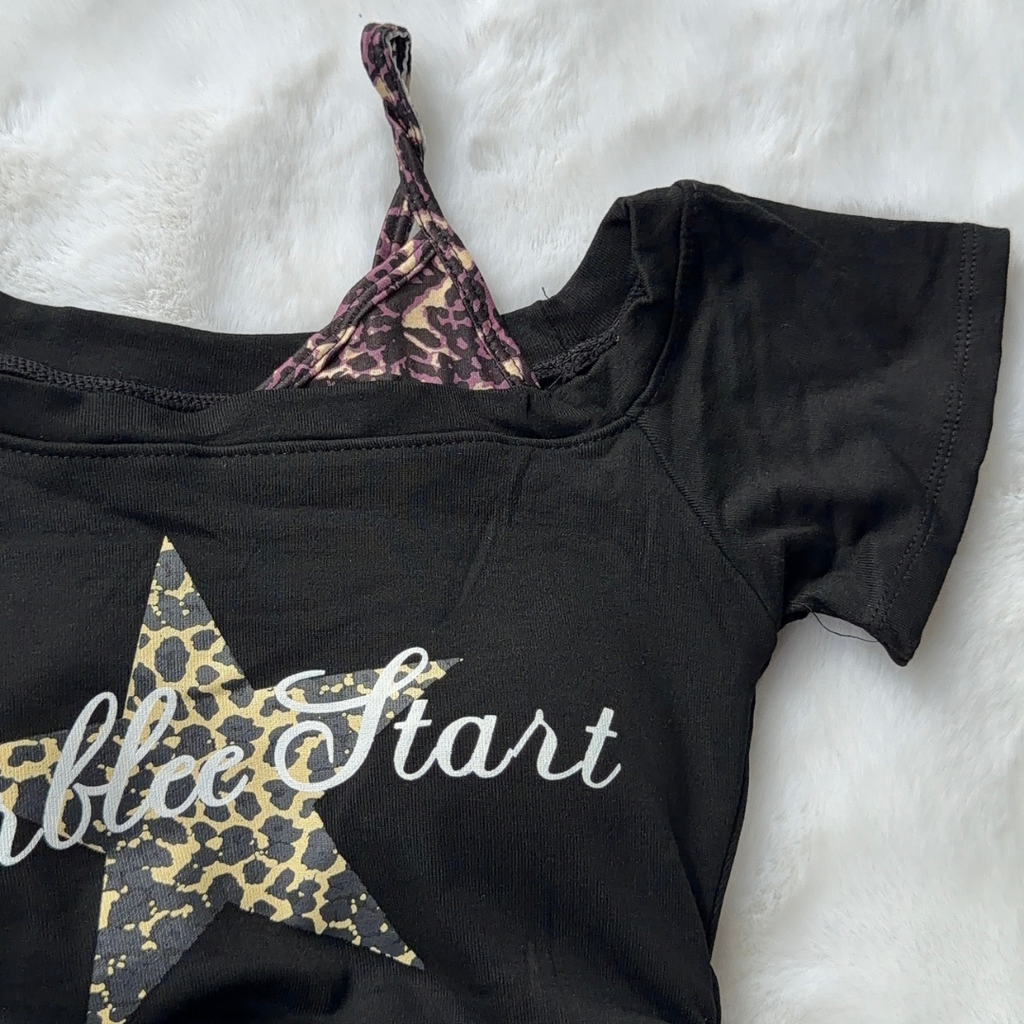 Starstruck Baby Tee - Noir