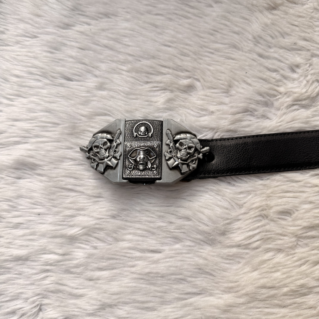 Blackfleet Skull Lighter Belt