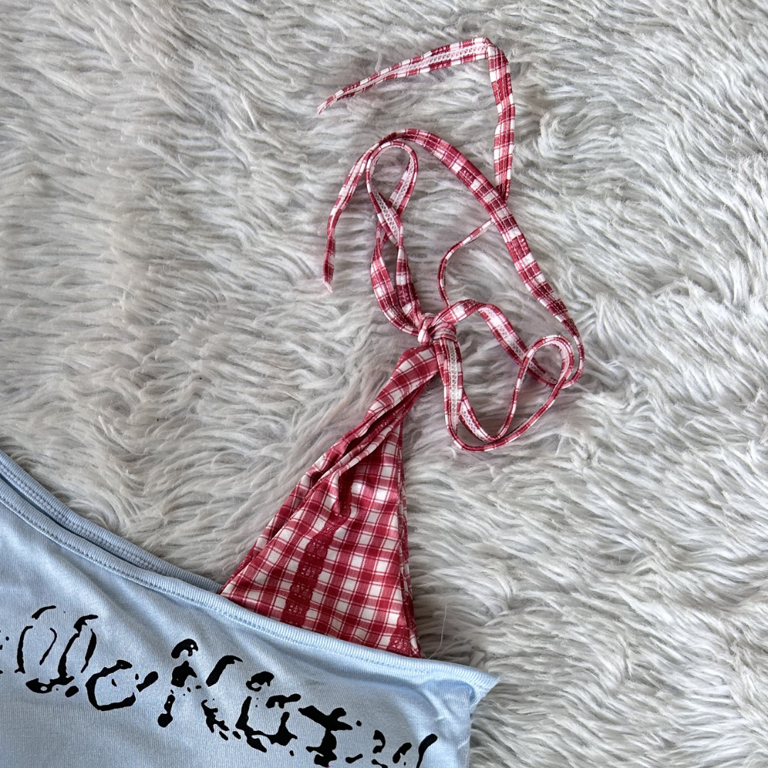 Kitty Riot Top - Light Blue