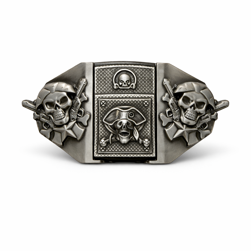Blackfleet Skull Lighter Belt