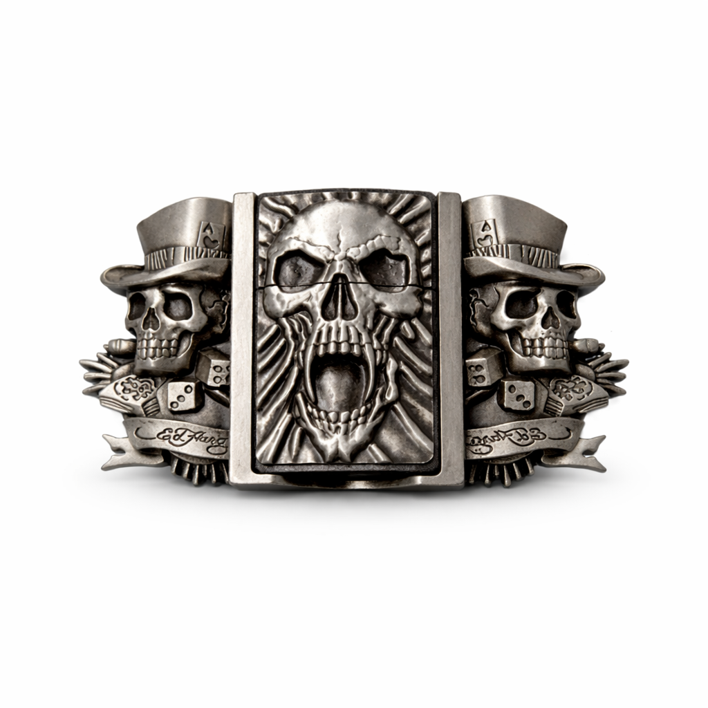 Howling Skull Lighter Belts
