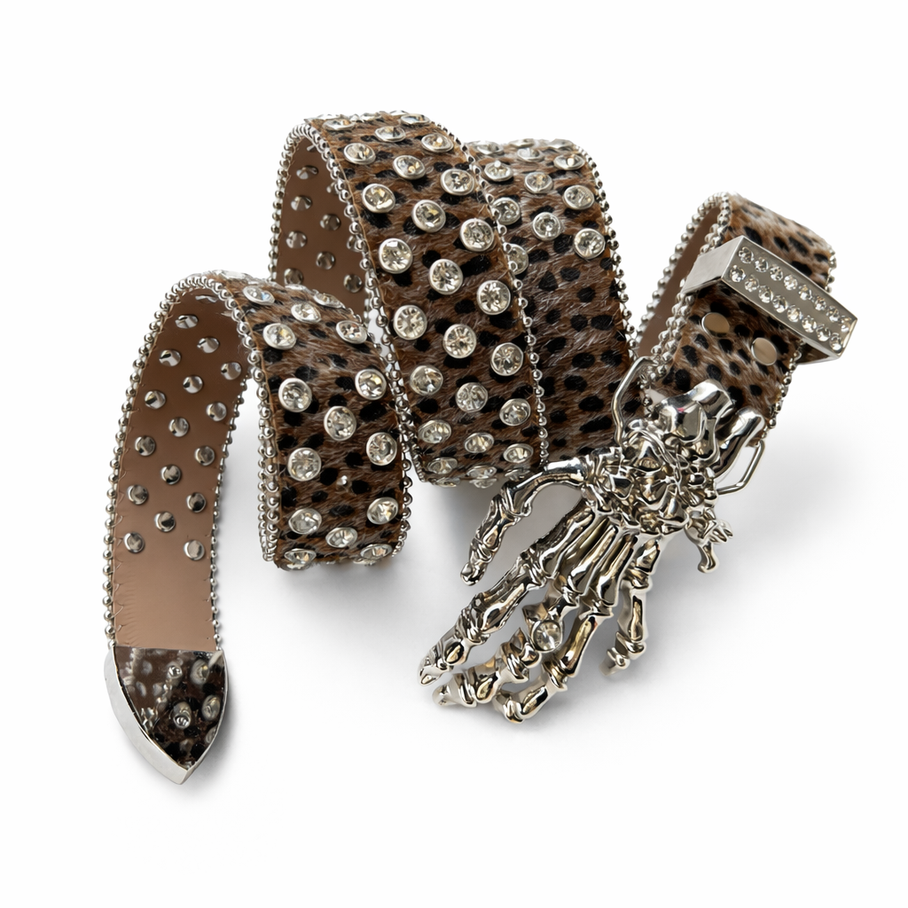 Cheetah print Skeleton Belt