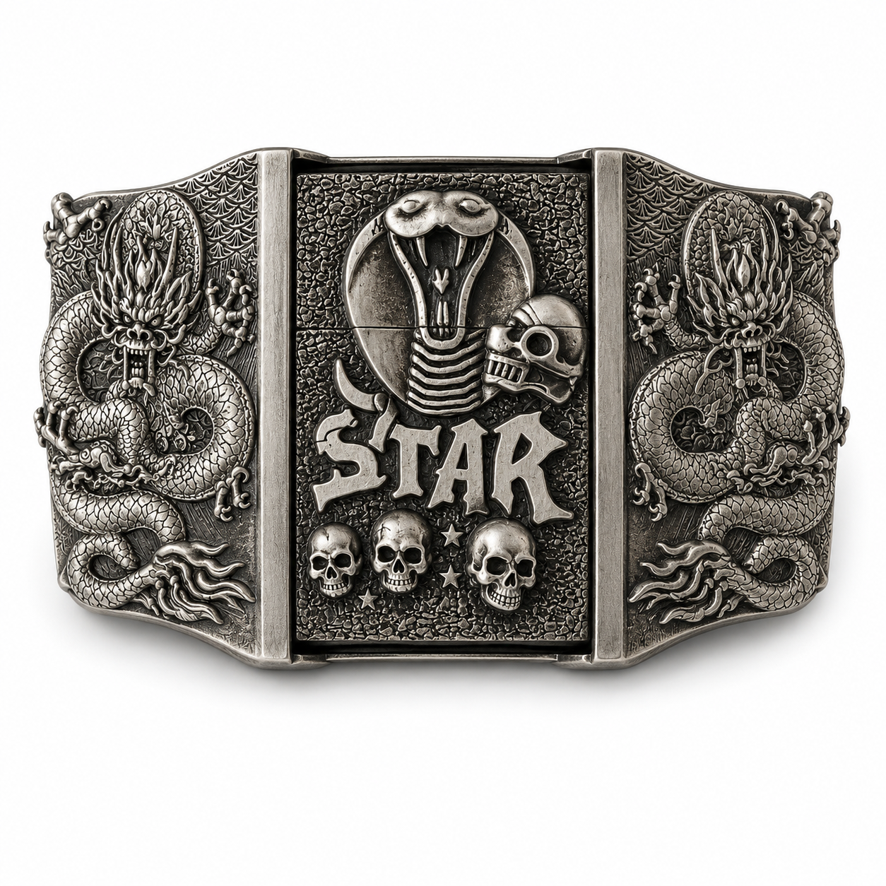 Serpent Crest Lighter Belt